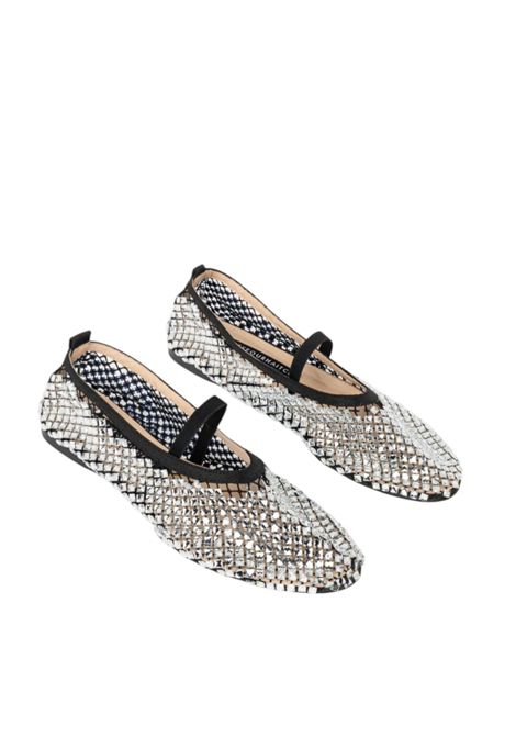 BOUNTY BLACK-SILVER BALLERINA TWENTY FOURHAITCH | shoes | S0114NER62PNERO